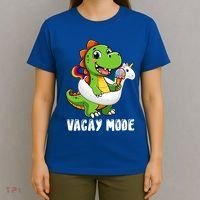 T Rex Unicorn Float Swimming Pool Party Swimmer Vacay Mode Great Gift T-Shirt thumb 4
