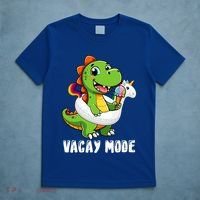 T Rex Unicorn Float Swimming Pool Party Swimmer Vacay Mode Great Gift T-Shirt thumb 5
