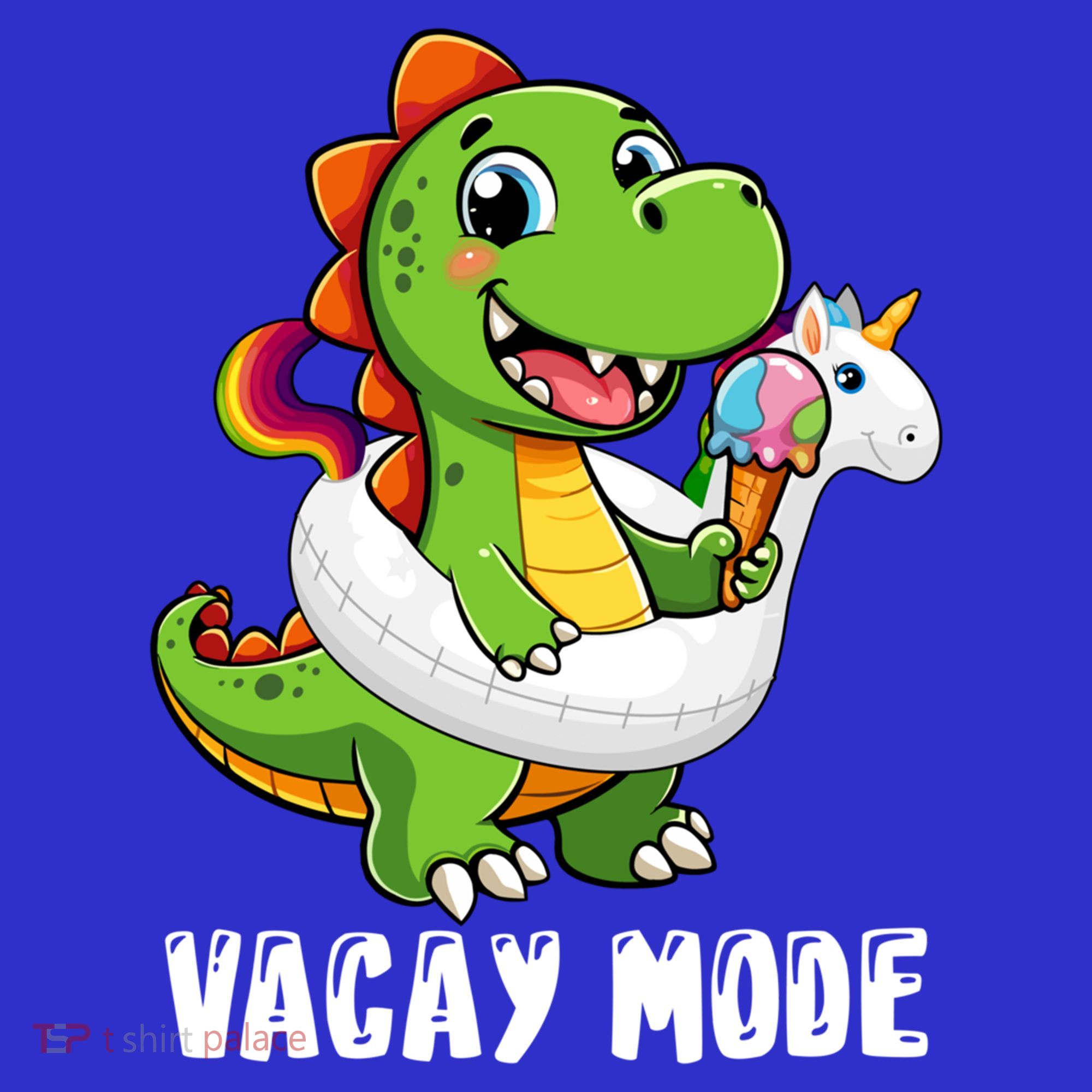 T Rex Unicorn Float Swimming Pool Party Swimmer Vacay Mode Great Gift T-Shirt
