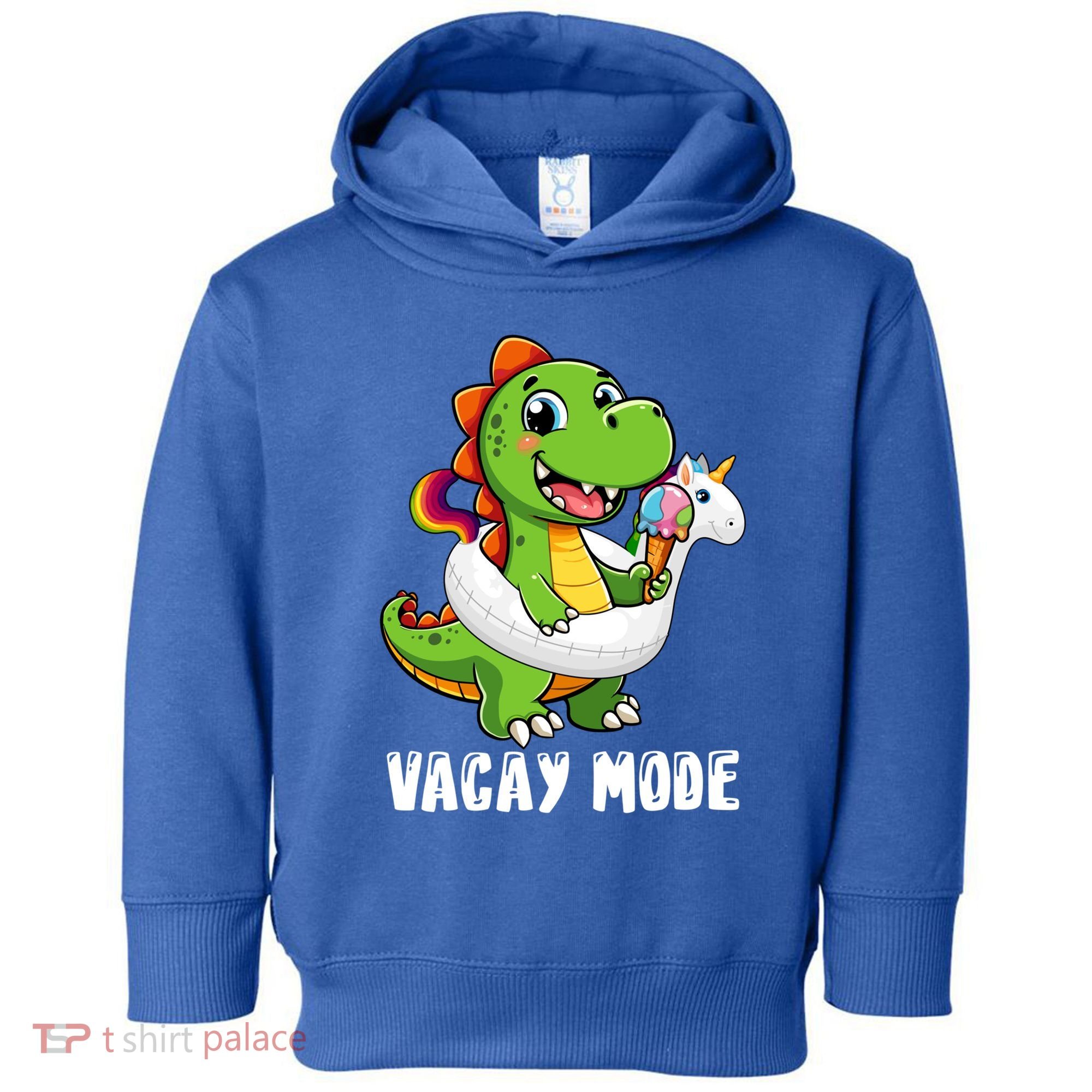 T Rex Unicorn Float Swimming Pool Party Swimmer Vacay Mode Great Gift Toddler Hoodie