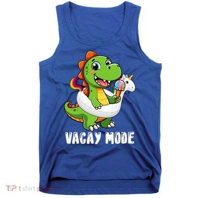 T Rex Unicorn Float Swimming Pool Party Swimmer Vacay Mode Great Gift Tank Top