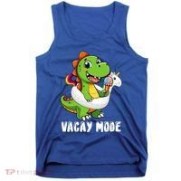 T Rex Unicorn Float Swimming Pool Party Swimmer Vacay Mode Great Gift Tank Top thumb 0