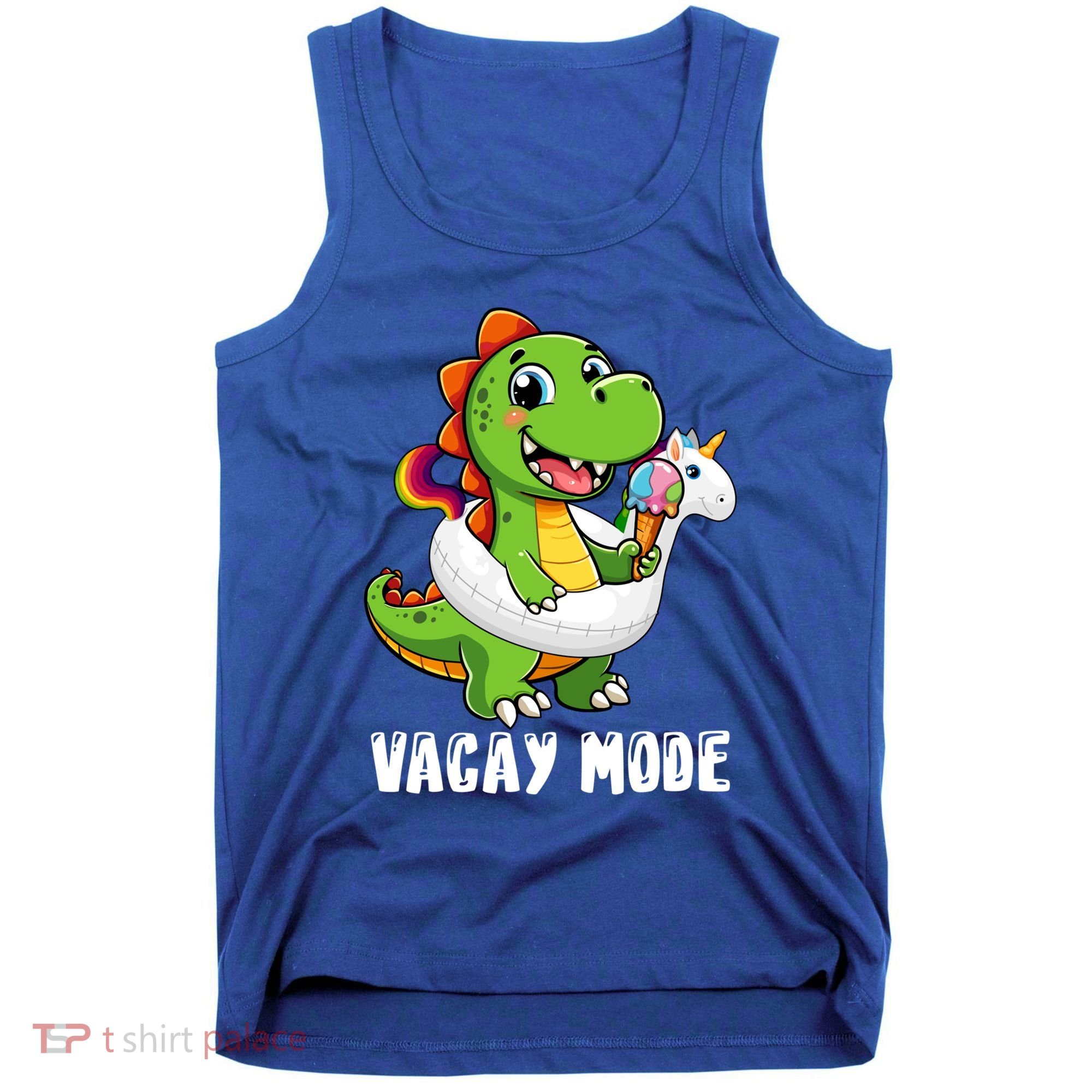T Rex Unicorn Float Swimming Pool Party Swimmer Vacay Mode Great Gift Tank Top