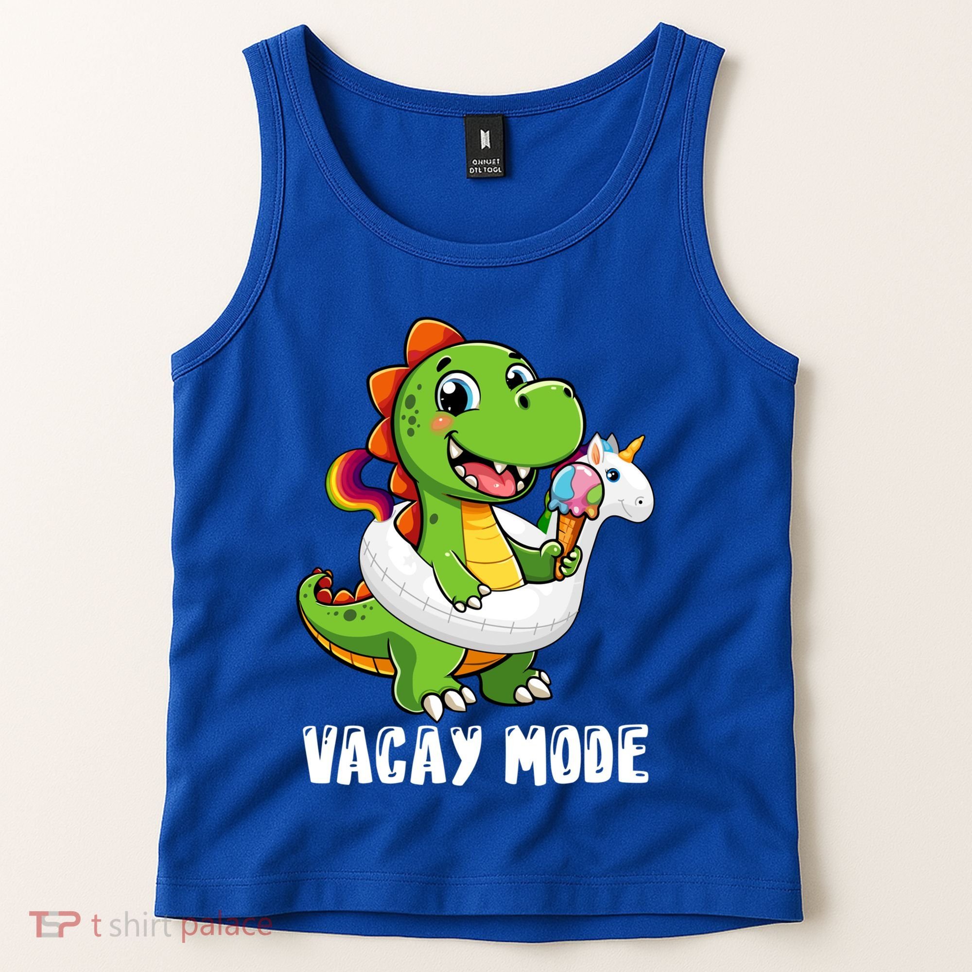 T Rex Unicorn Float Swimming Pool Party Swimmer Vacay Mode Great Gift Tank Top