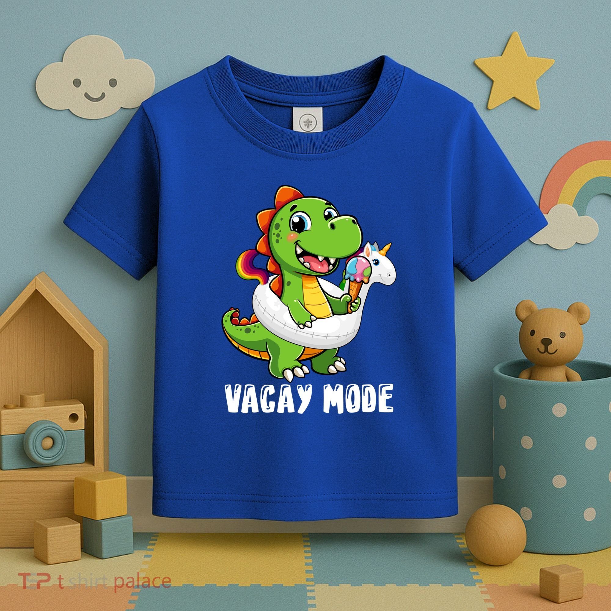 T Rex Unicorn Float Swimming Pool Party Swimmer Vacay Mode Great Gift Toddler T-Shirt