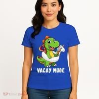 T Rex Unicorn Float Swimming Pool Party Swimmer Vacay Mode Great Gift Women's T-Shirt thumb 4