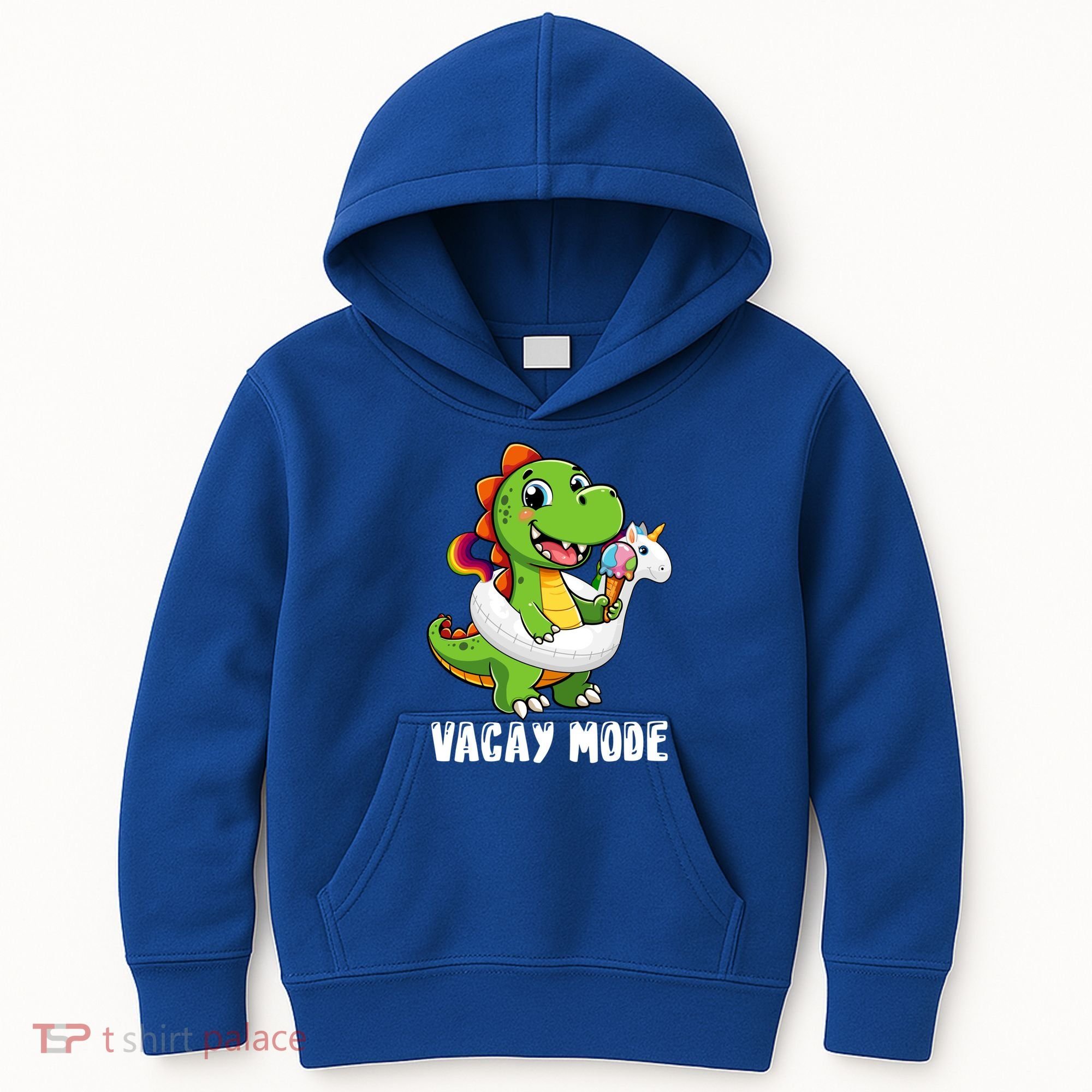 T Rex Unicorn Float Swimming Pool Party Swimmer Vacay Mode Great Gift Kids Hoodie