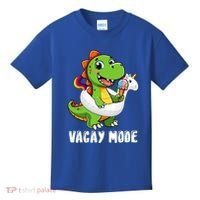 T Rex Unicorn Float Swimming Pool Party Swimmer Vacay Mode Great Gift Kids T-Shirt thumb 0