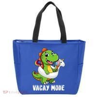 T Rex Unicorn Float Swimming Pool Party Swimmer Vacay Mode Great Gift Tote Bag thumb 0