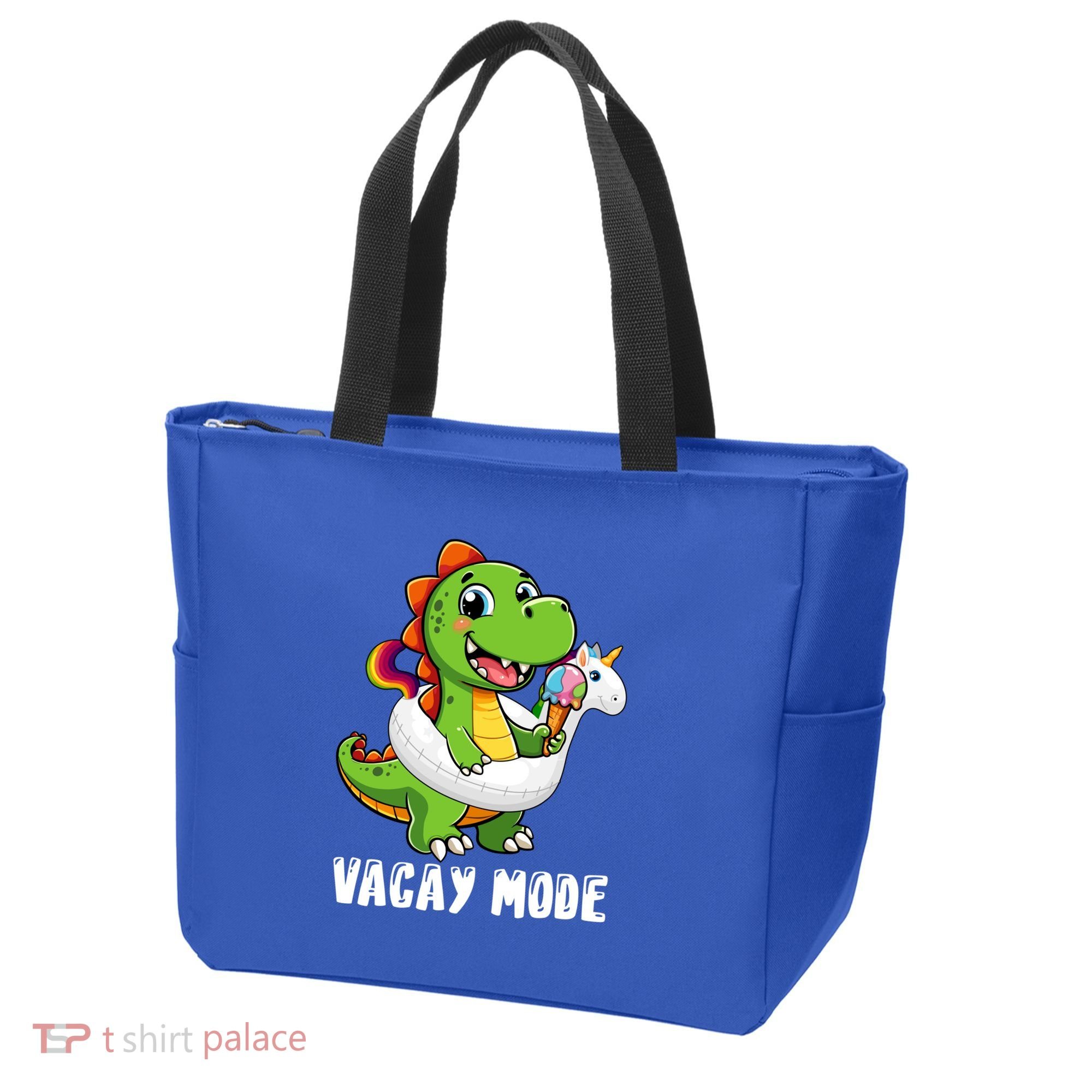 T Rex Unicorn Float Swimming Pool Party Swimmer Vacay Mode Great Gift Tote Bag