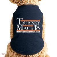 Trubisky Mack Make Chicago Great Again Doggie Tank thumb 0