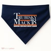 Trubisky Mack Make Chicago Great Again USA-Made Doggie Bandana thumb 0