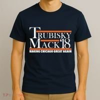 Trubisky Mack Make Chicago Great Again T-Shirt thumb 3