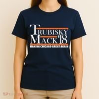 Trubisky Mack Make Chicago Great Again T-Shirt thumb 4