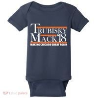 Trubisky Mack Make Chicago Great Again Baby Bodysuit thumb 0