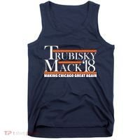 Trubisky Mack Make Chicago Great Again Tank Top thumb 0