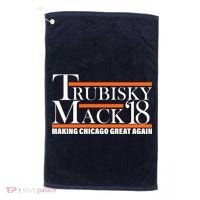 Trubisky Mack Make Chicago Great Again Golf Towel thumb 0