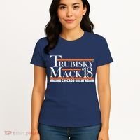 Trubisky Mack Make Chicago Great Again Women's T-Shirt thumb 4