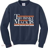 Trubisky Mack Make Chicago Great Again Kids Sweatshirt thumb 0