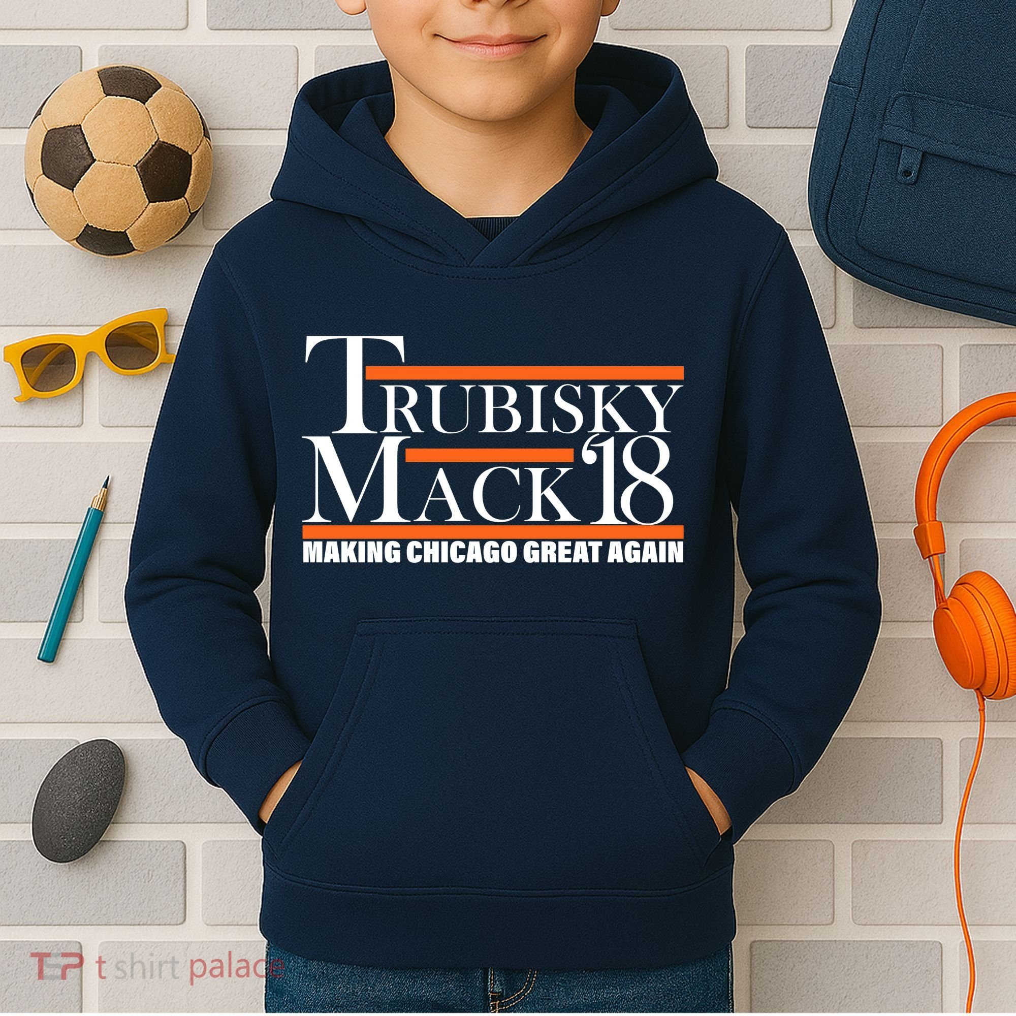 Trubisky Mack Make Chicago Great Again Kids Hoodie