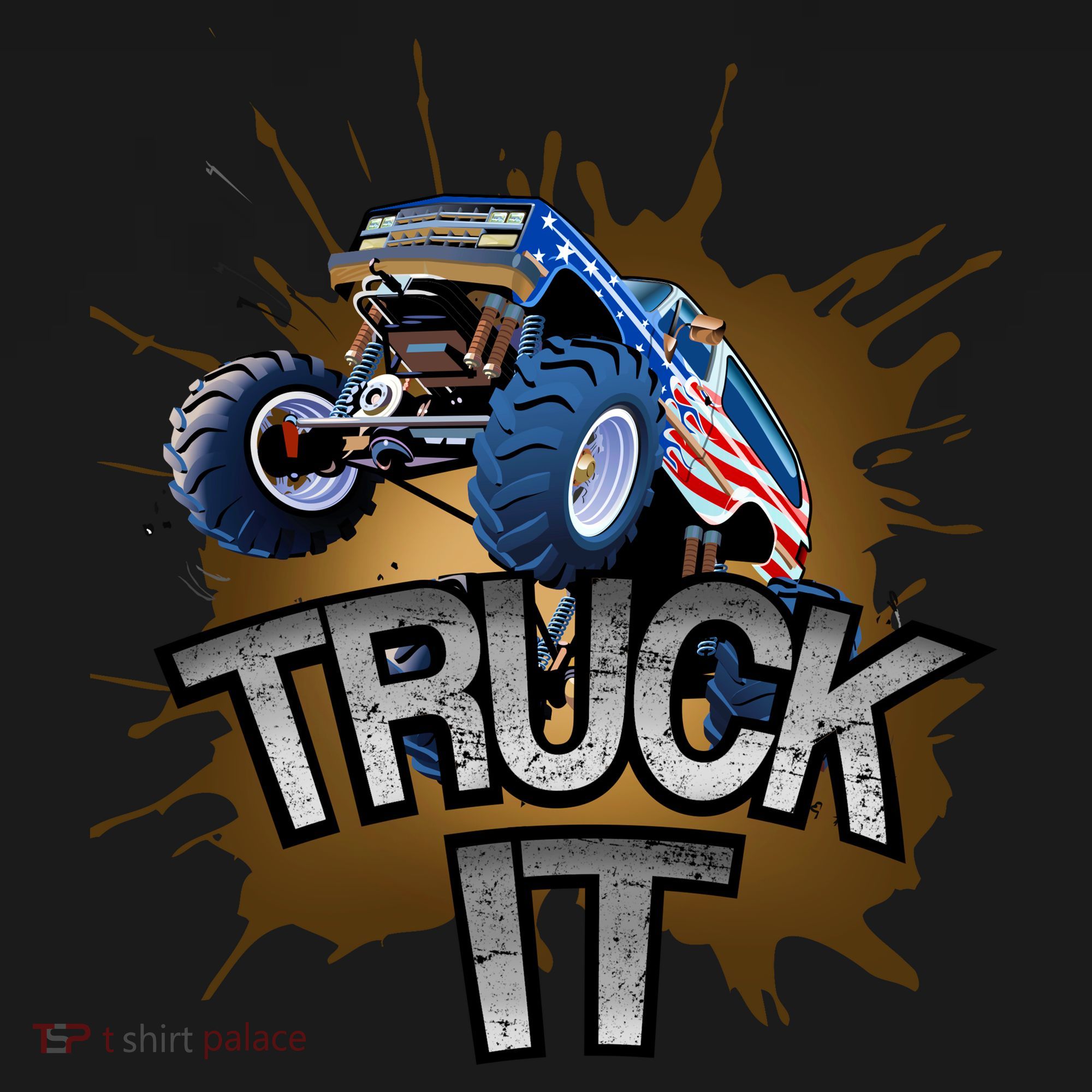 Truck It American Monster Truck Backpack
