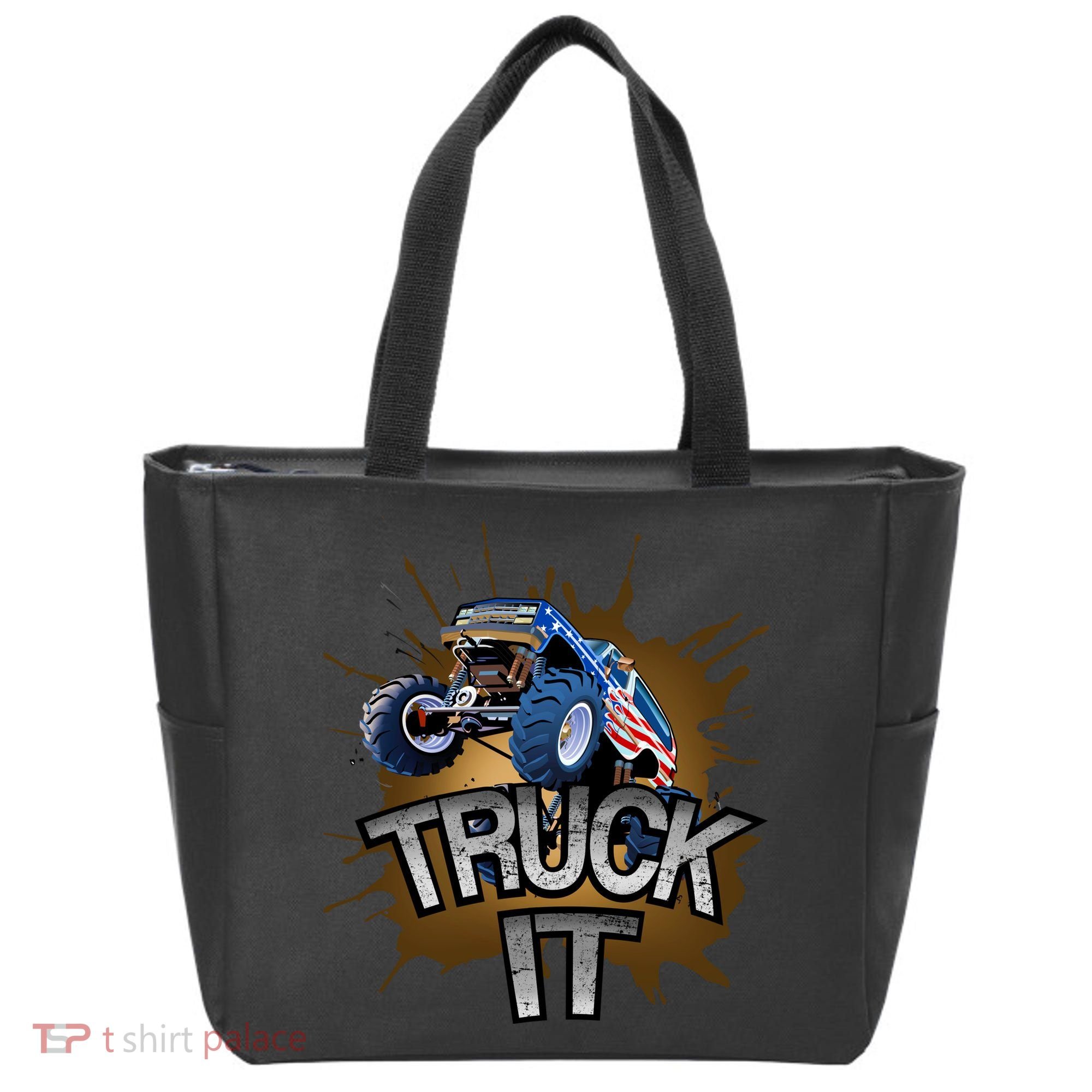 Truck It American Monster Truck Tote Bag