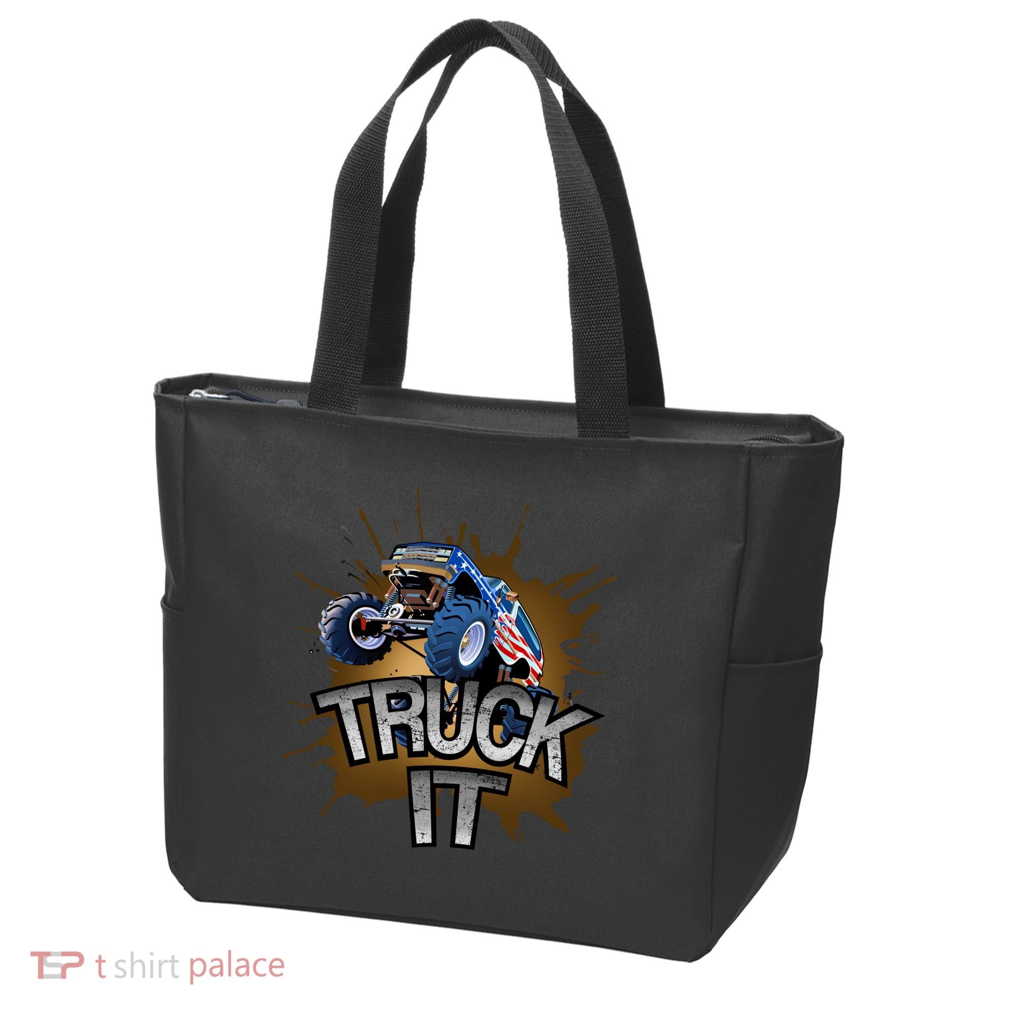 Truck It American Monster Truck Tote Bag