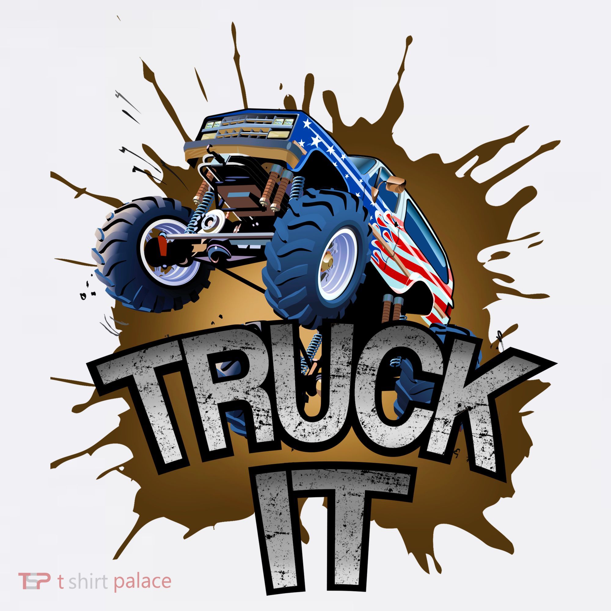 Truck It American Monster Truck T-Shirt