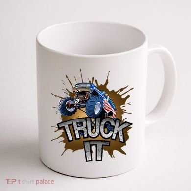 Truck It American Monster Truck Coffee Mug back
