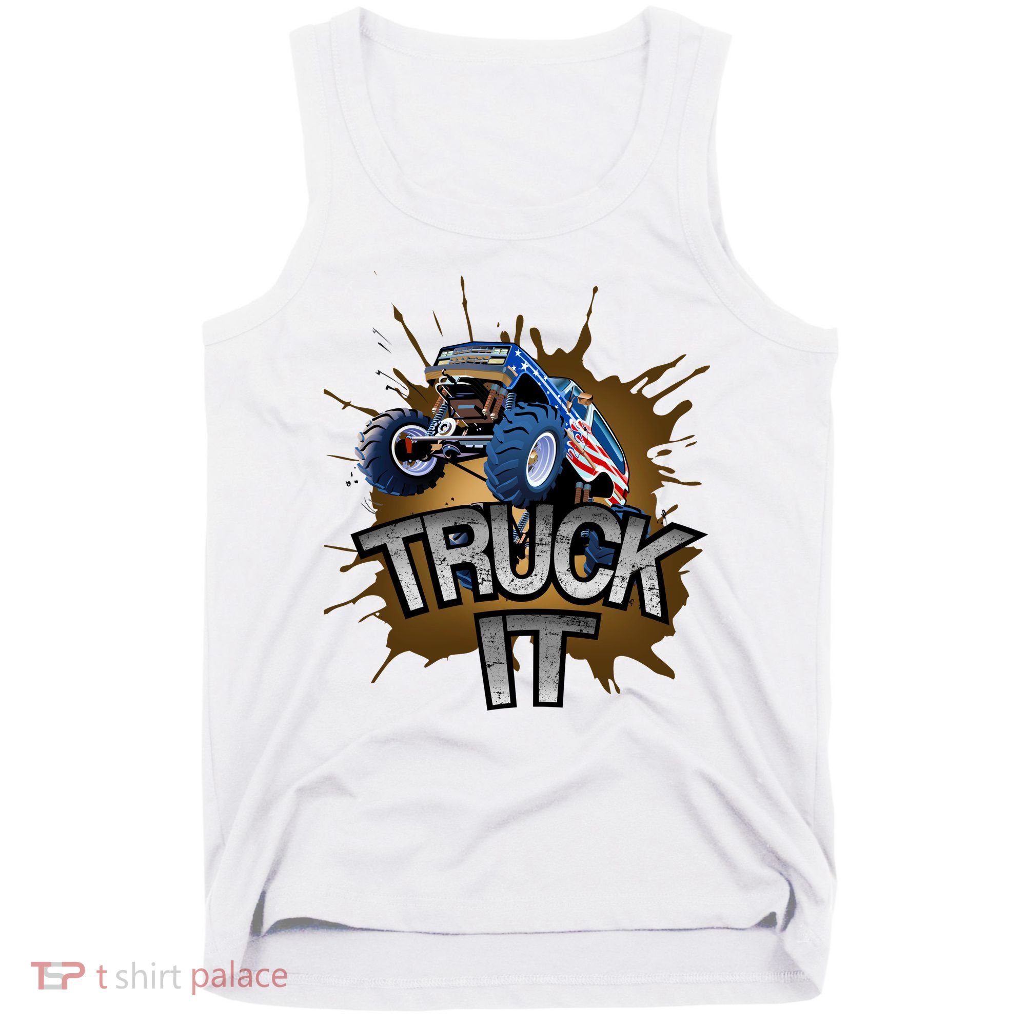 Truck It American Monster Truck Tank Top