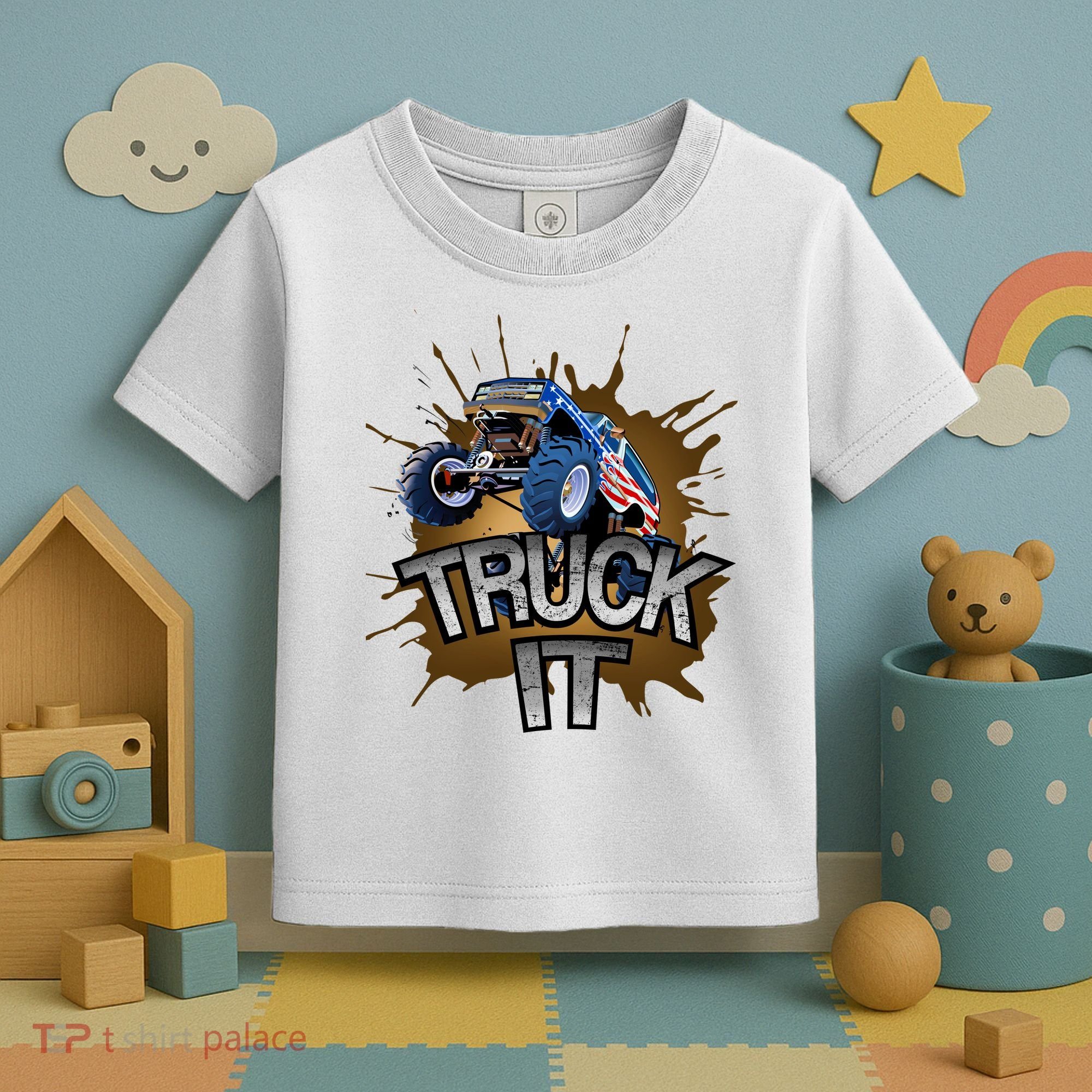 Truck It American Monster Truck Toddler T-Shirt