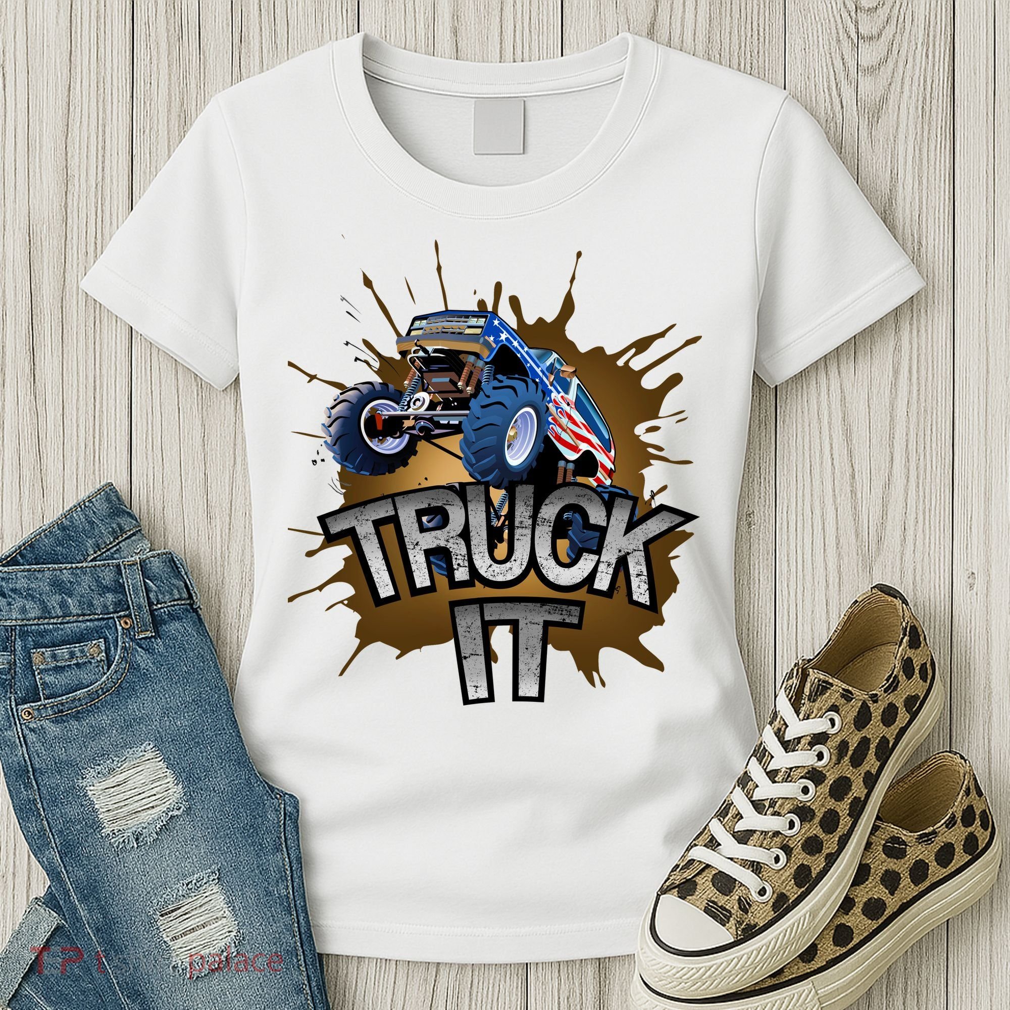 Truck It American Monster Truck Women's T-Shirt