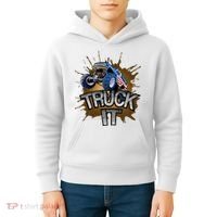 Truck It American Monster Truck Kids Hoodie thumb 4