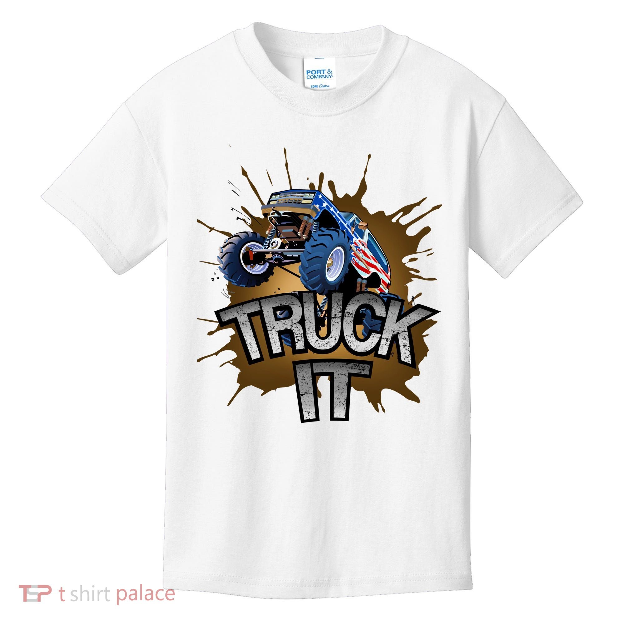 Truck It American Monster Truck Kids T-Shirt