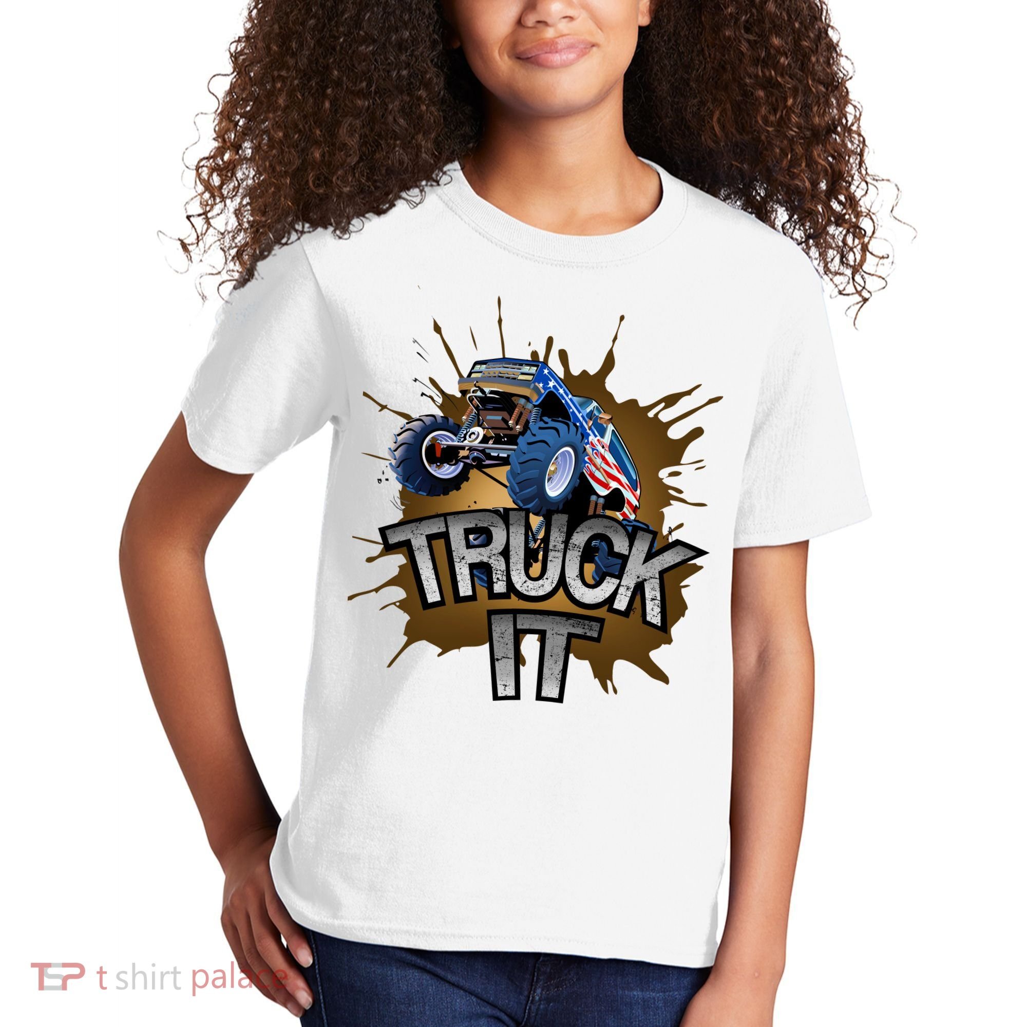 Truck It American Monster Truck Kids T-Shirt