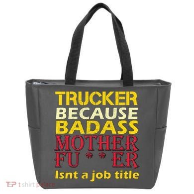 Trucker Badass Job Title  Tote Bag
