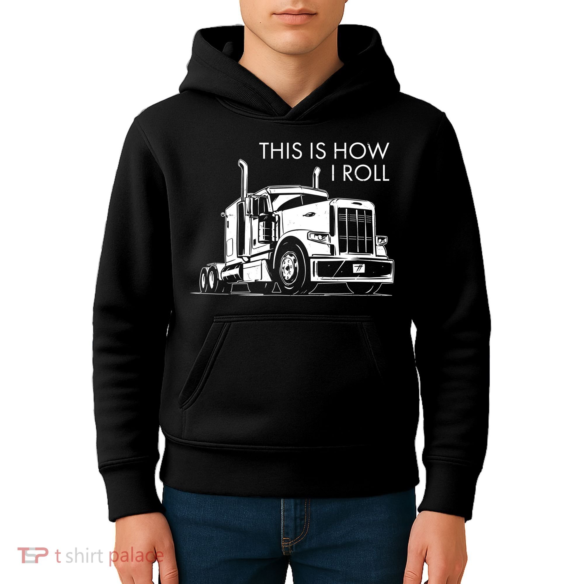 Truckers This Is How I Roll  Kids Hoodie