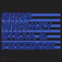 True American Guns Whiskey Steak Freedom Women's Sweatshirt thumb 2