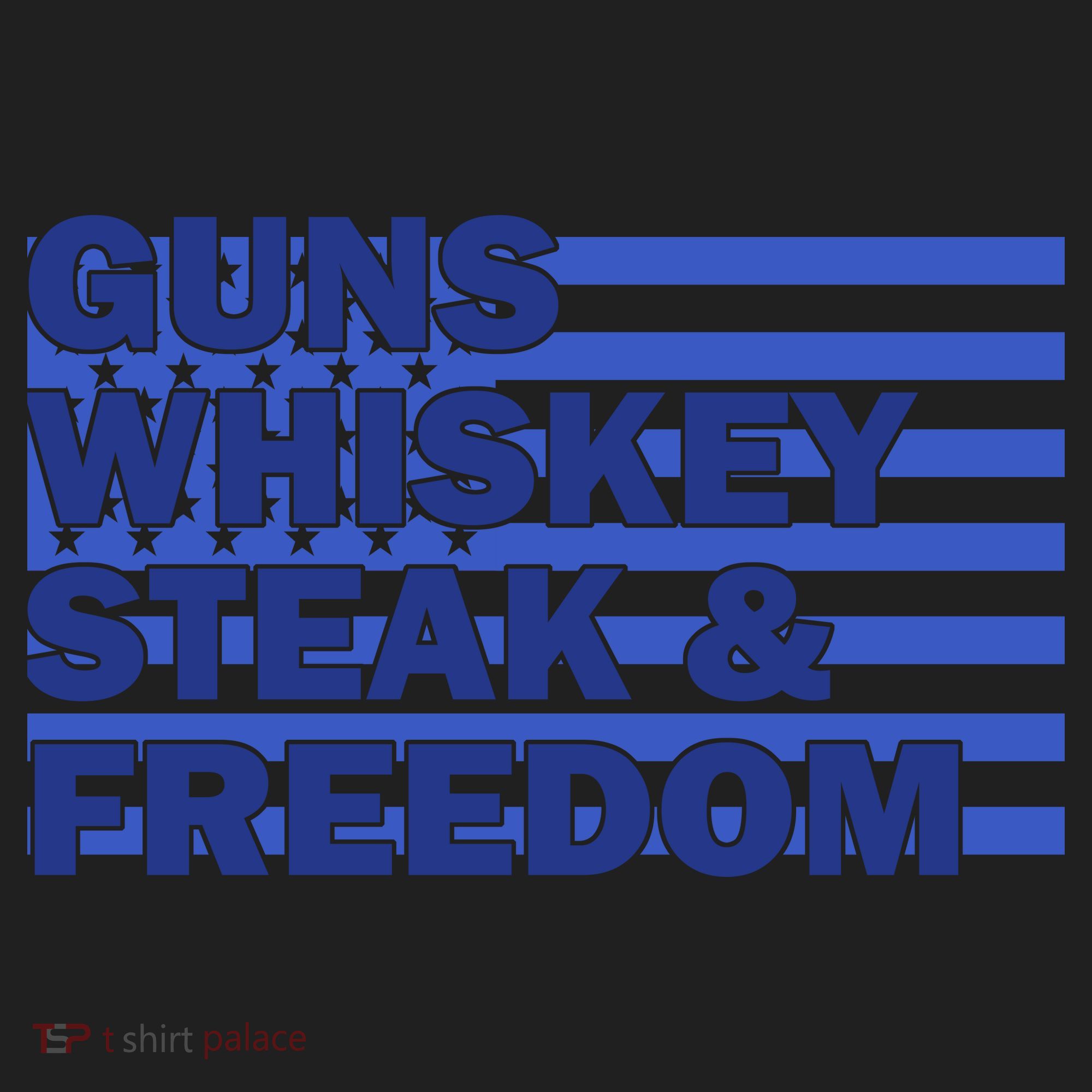 True American Guns Whiskey Steak Freedom Women's Sweatshirt