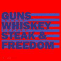 True American Guns Whiskey Steak Freedom Santa Hat thumb 1
