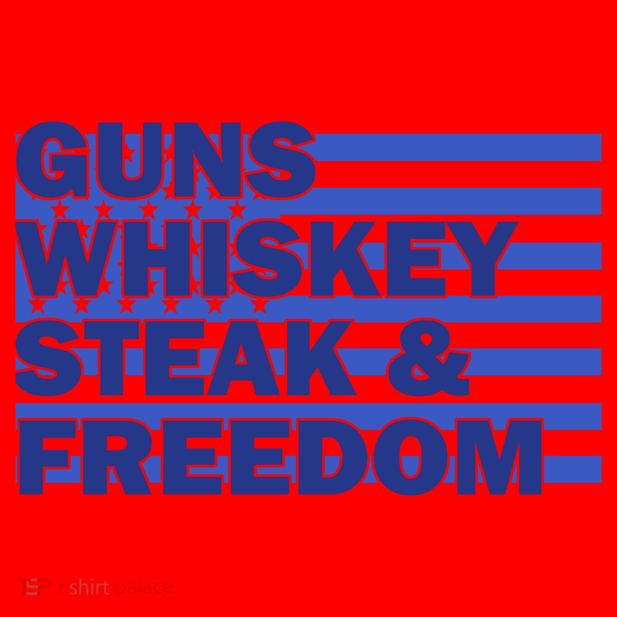 True American Guns Whiskey Steak Freedom Santa Hat