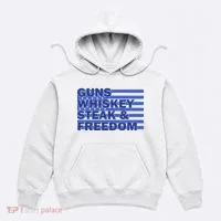True American Guns Whiskey Steak Freedom Hoodie thumb 0
