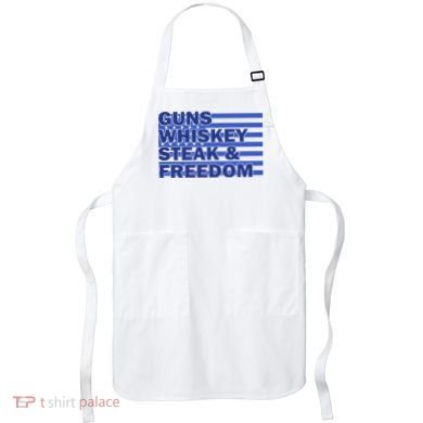 True American Guns Whiskey Steak Freedom Apron