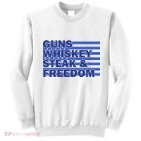True American Guns Whiskey Steak Freedom Sweatshirt thumb 0
