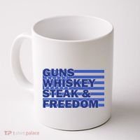 True American Guns Whiskey Steak Freedom Coffee Mug thumb 0