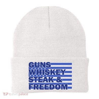 True American Guns Whiskey Steak Freedom Beanie