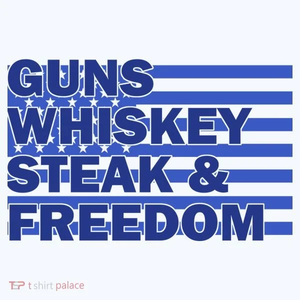 True American Guns Whiskey Steak Freedom Women's Hoodie