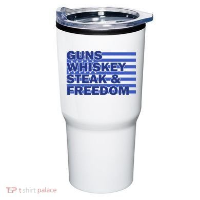 True American Guns Whiskey Steak Freedom Tumbler