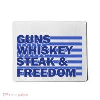 True American Guns Whiskey Steak Freedom Mousepad thumb 0