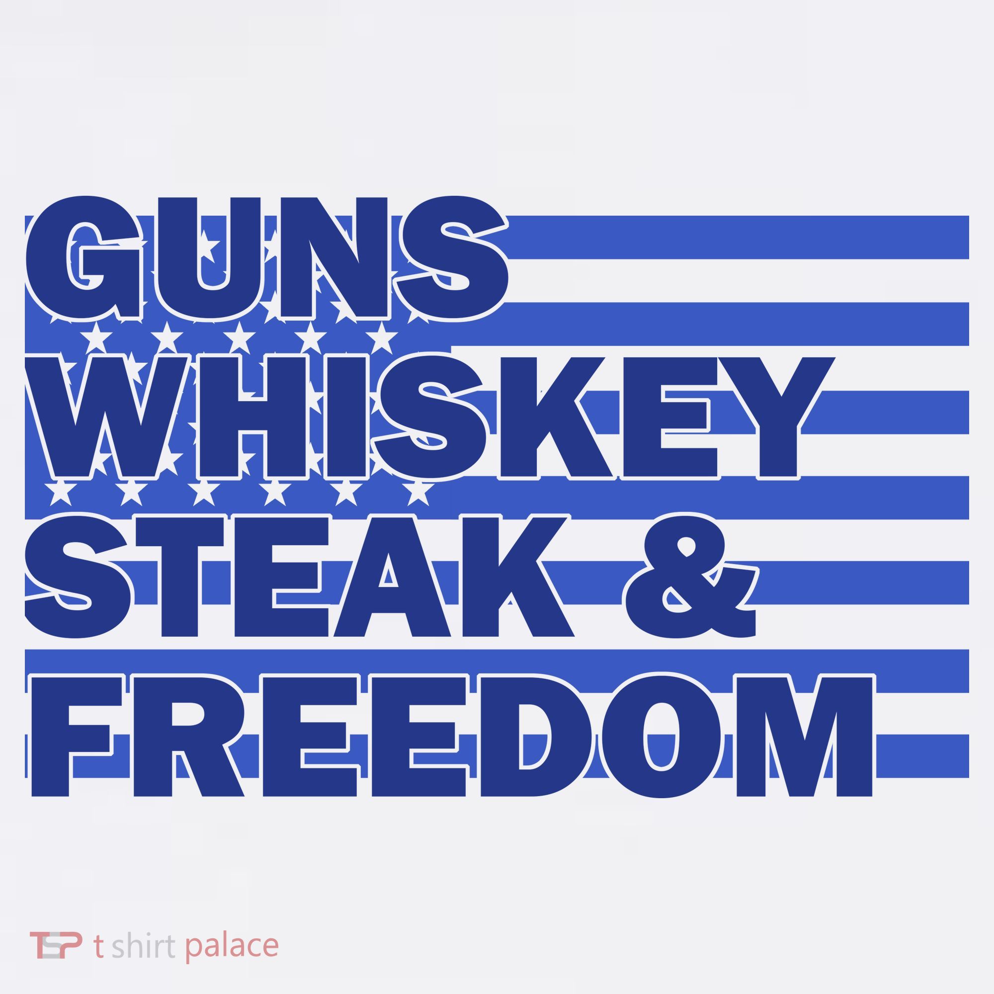 True American Guns Whiskey Steak Freedom Mousepad